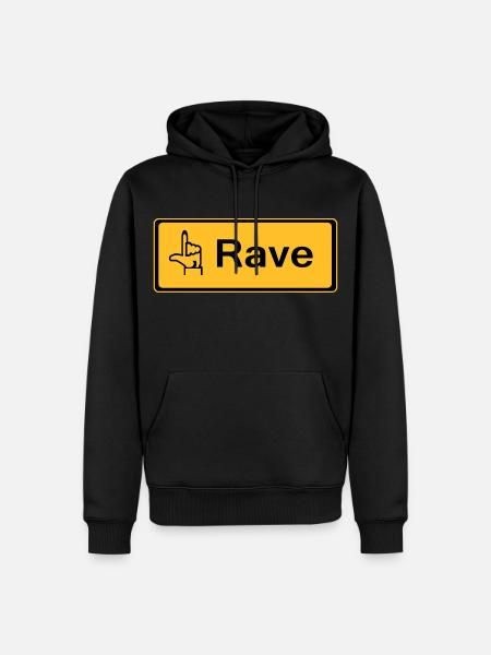 rzhw_rave-it - Men’s Premium Organic Hoodie - black