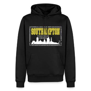 Southampton England UK Stadt Skyline Heimat Liebe - Männer Premium Bio Hoodie - Schwarz - Vorne - Nico (187cm)