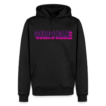 Gourgandine - Männer Premium Bio Hoodie - Schwarz - Vorne - Nico (187cm)