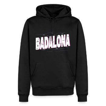 Badalona Spanien Stadt Schrift Urlaub Heimat Liebe - Männer Premium Bio Hoodie - Schwarz - Vorne - Nico (187cm)