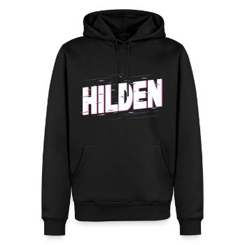 Hilden Deutschland Stadt Schrift Heimat Liebe - Männer Premium Bio Hoodie - Schwarz - Vorne - Nico (187cm)