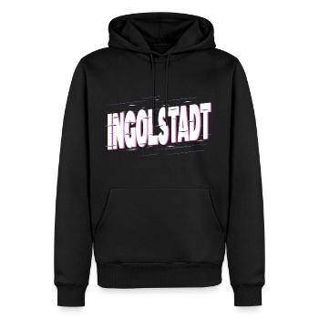 Ingolstadt Deutschland Stadt Schrift Heimat Liebe - Männer Premium Bio Hoodie - Schwarz - Vorne - Nico (187cm)