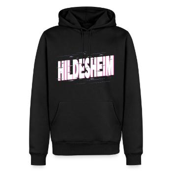 Hildesheim Deutschland Stadt Schrift Heimat Liebe - Männer Premium Bio Hoodie - Schwarz - Vorne - Nico (187cm)