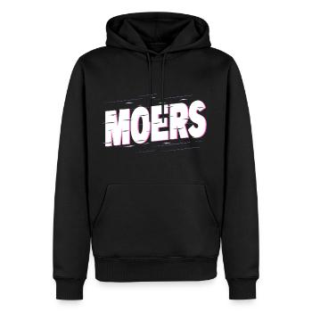Moers Deutschland Stadt Schrift Heimat Liebe - Männer Premium Bio Hoodie - Schwarz - Vorne - Nico (187cm)
