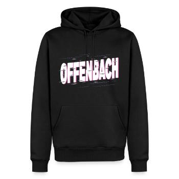 Offenbach Allemagne Ville Police Home Love - Sweat à capuche Premium bio Homme - noir - Devant - Nico (187cm)