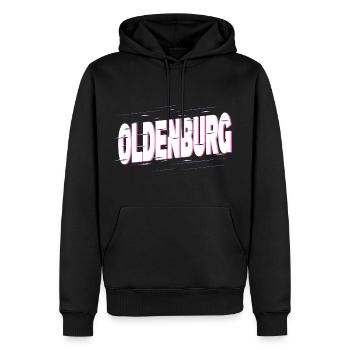 Oldenburg Deutschland Stadt Schrift Heimat Liebe - Männer Premium Bio Hoodie - Schwarz - Vorne - Nico (187cm)