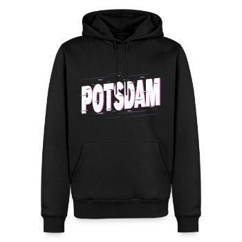 Potsdam Allemagne Ville Police Home Love - Sweat à capuche Premium bio Homme - noir - Devant - Nico (187cm)