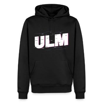 Ulm Deutschland Stadt Schrift Heimat Liebe - Männer Premium Bio Hoodie - Schwarz - Vorne - Nico (187cm)