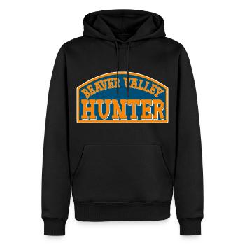 Beaver Valley Hunter Beaver Valley Hunter Hommes - Sweat à capuche Premium bio Homme - noir - Devant - Nico (187cm)