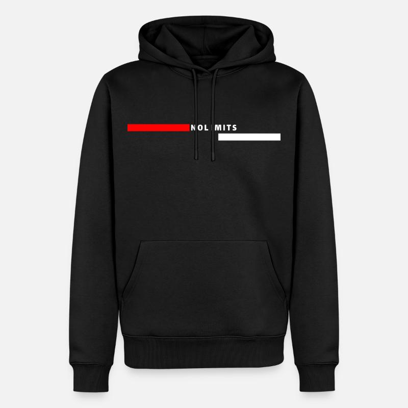 No limits - Sweat à capuche Premium bio Homme - noir