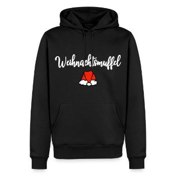Weihnachtsmuffel Motto Weihnachten - Männer Premium Bio Hoodie - Schwarz - Vorne - Nico (187cm)