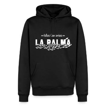 La Palma Sommer Sonne Strand Meer Fische - Männer Premium Bio Hoodie - Schwarz - Vorne - Nico (187cm)