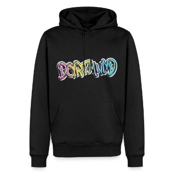 Dortmund Deutschland Stadt Graffiti Spray Sprayer - Männer Premium Bio Hoodie - Schwarz - Vorne - Nico (187cm)
