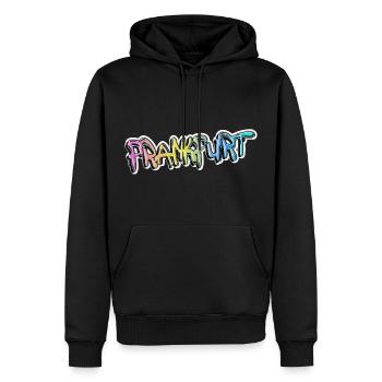 Francfort Allemagne City Graffiti Spray Sprayer - Sweat à capuche Premium bio Homme - noir - Devant - Nico (187cm)