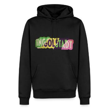 Ingolstadt Deutschland Stadt Schrift Punk Retro - Männer Premium Bio Hoodie - Schwarz - Vorne - Nico (187cm)