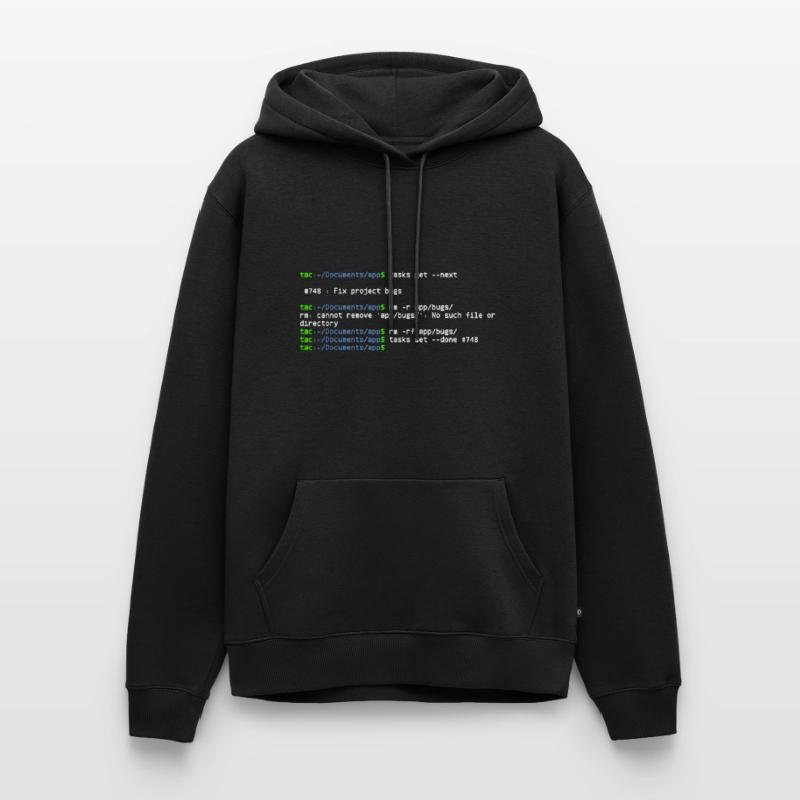 linux shell fix bugs Sweat à capuche Premium bio Homme