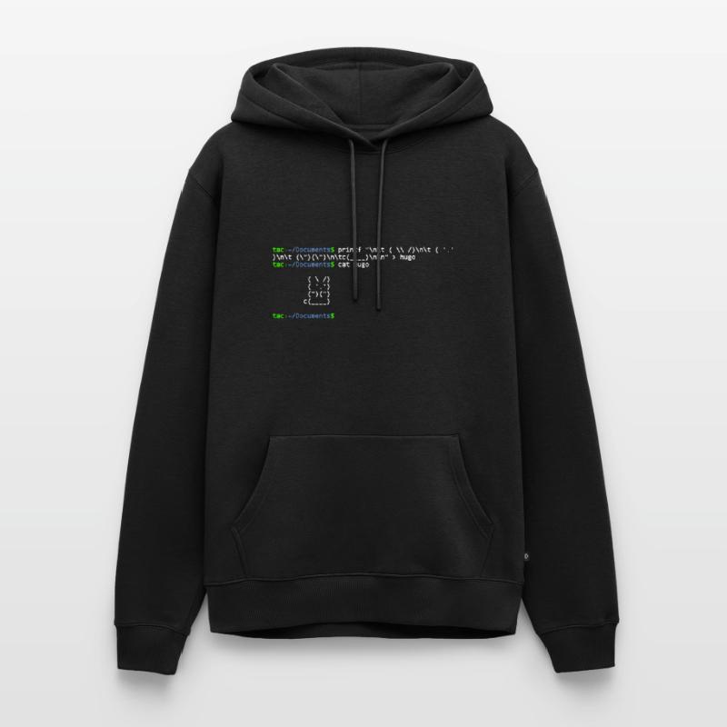 linux shell rabbit Sweat à capuche Premium bio Homme