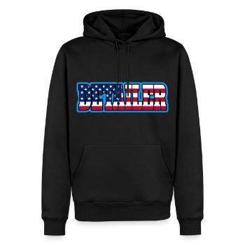Amerika Auto Detailer Autoliebhaber Aufbereiter - Männer Premium Bio Hoodie - Schwarz - Vorne - Nico (187cm)