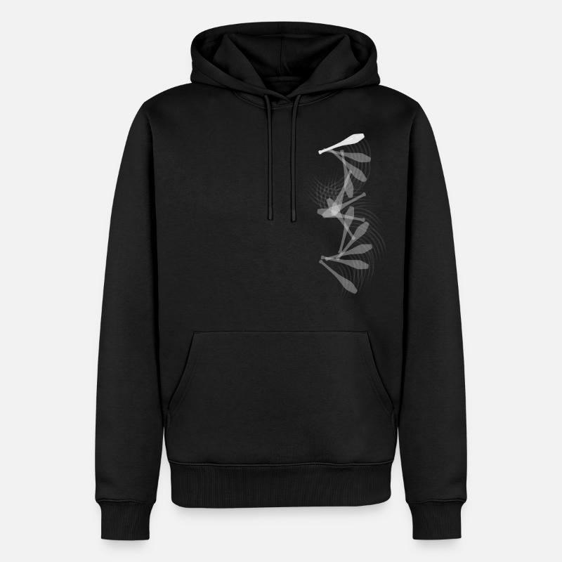 jongler - Sweat à capuche Premium bio Homme - noir