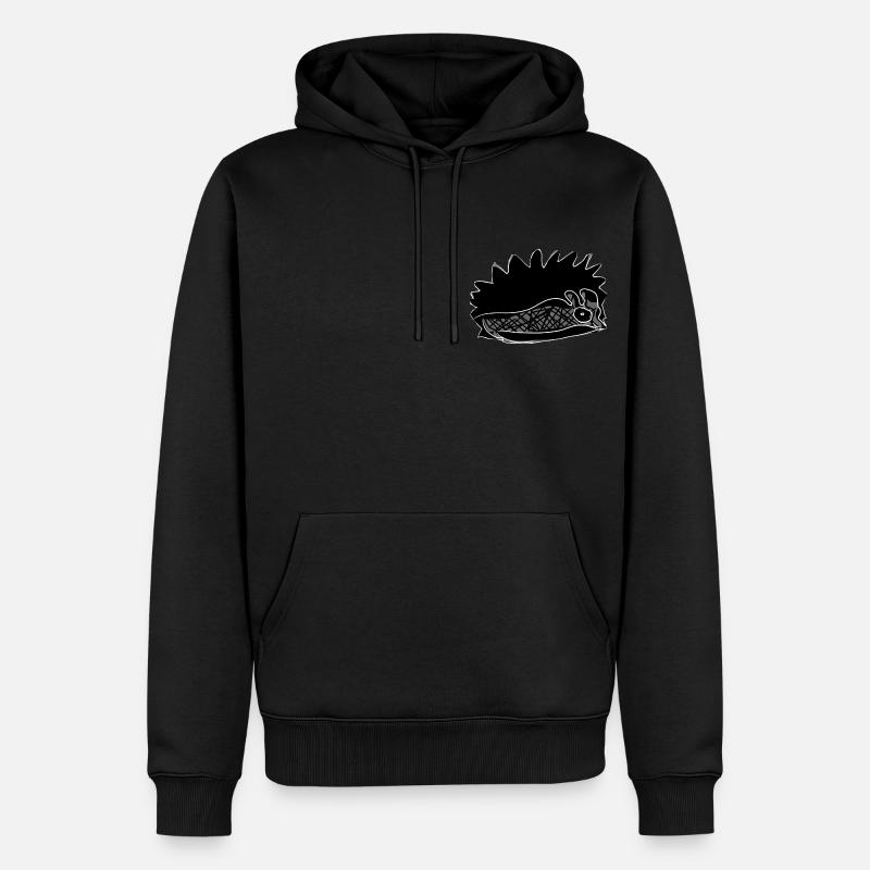 Hérisson - Sweat à capuche Premium bio Homme - noir
