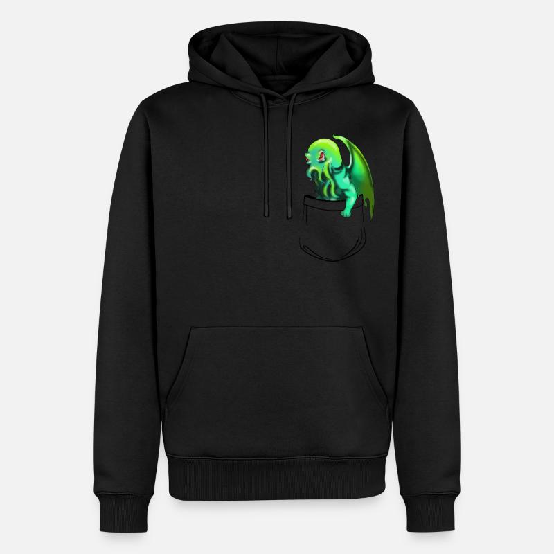 Tasche cthulhu - Männer Premium Bio Hoodie - Schwarz