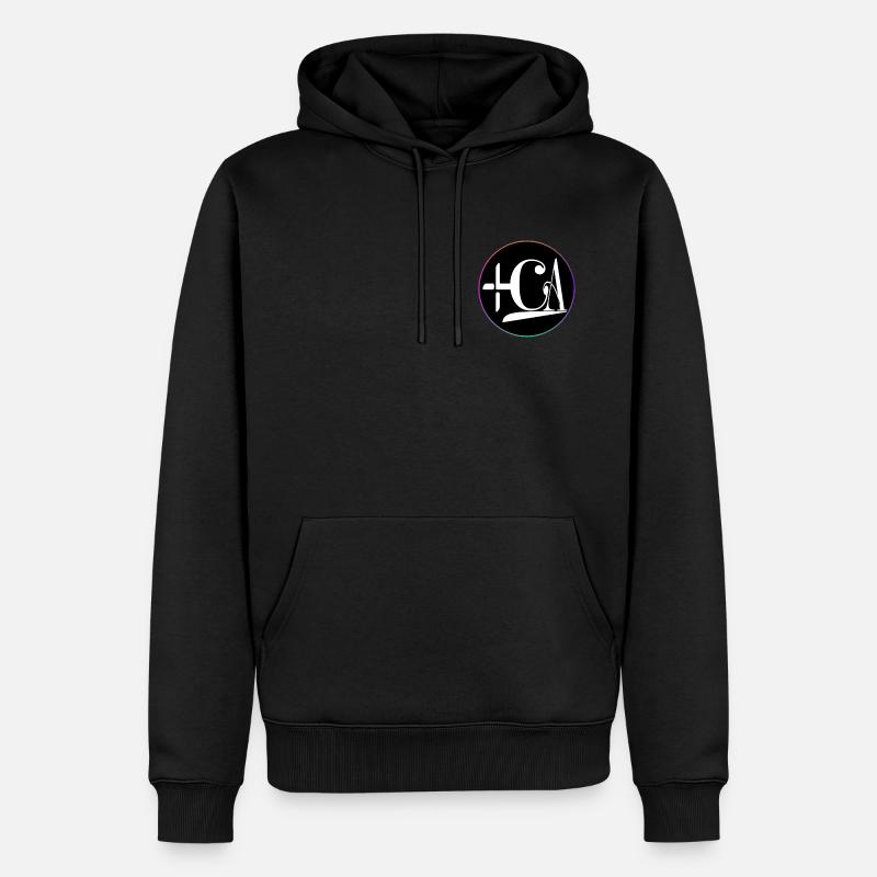 ROM - Männer Premium Bio Hoodie - Schwarz