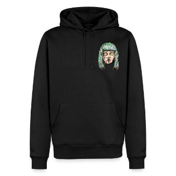 Pour s’en tirer avec un meurtre - Sweat à capuche Premium bio Homme - noir - Devant - Nico (187cm)