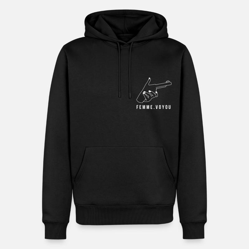 Girly Gun - Sweat à capuche Premium bio Homme - noir