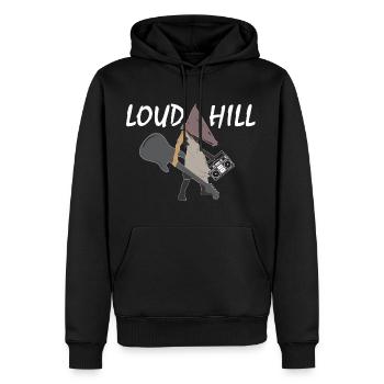 Loud Hill Pyramidenkopf Monster Geschenkidee - Männer Premium Bio Hoodie - Schwarz - Vorne - Nico (187cm)