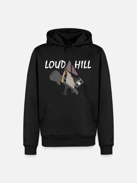 Loud Hill Pyramidenkopf Monster Geschenkidee - Männer Premium Bio Hoodie - Schwarz