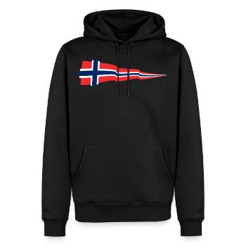 Norway Norwegen Norge Noreg Flag - Männer Premium Bio Hoodie - Schwarz - Vorne - Nico (187cm)