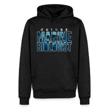 Meeresbiologie Biologe Future Marine Biologist - Männer Premium Bio Hoodie - Schwarz - Vorne - Nico (187cm)
