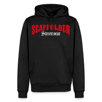 Échafaudage Échafaudage Streetwear - Sweat à capuche Premium bio Homme - noir - Devant - Nico (187cm)
