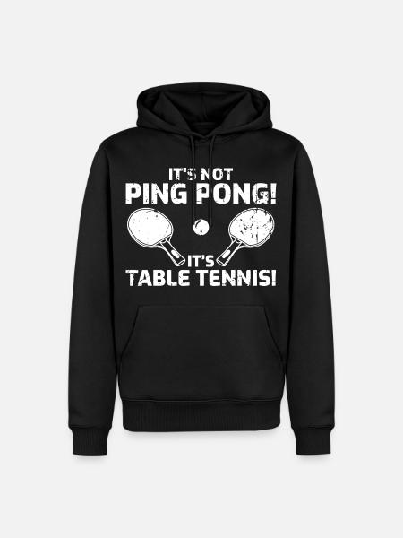 Table tennis joke - Men’s Premium Organic Hoodie - black