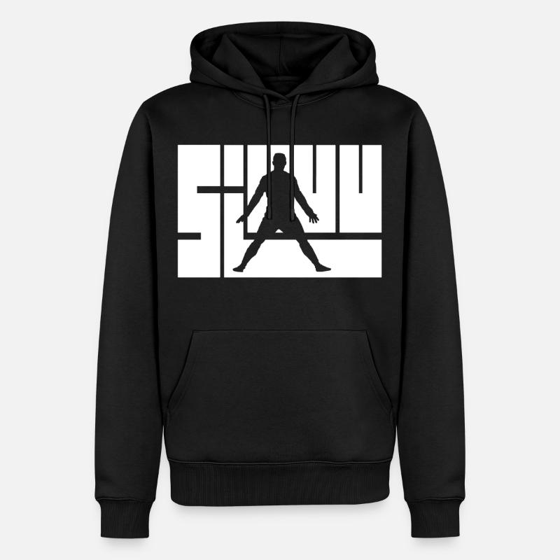 Siuuu - Männer Premium Bio Hoodie - Schwarz