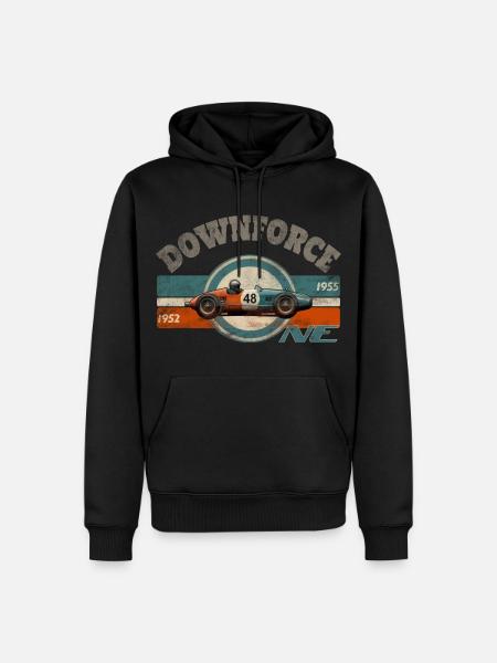 downforce one - Männer Premium Bio Hoodie - Schwarz