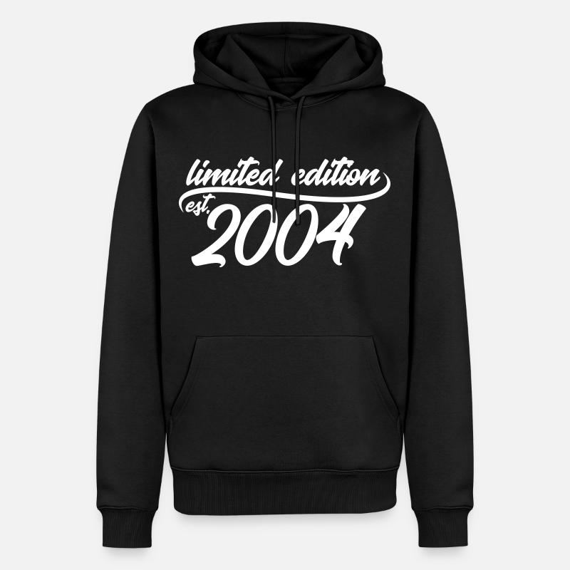 Limited Edition est 2004 - Männer Premium Bio Hoodie - Schwarz