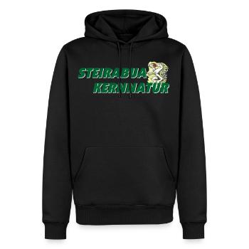 Steirabua mit ana Kernnatur Steiermark Geschenk - Männer Premium Bio Hoodie - Schwarz - Vorne - Nico (187cm)