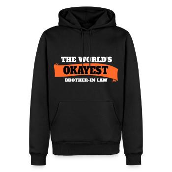 Le beau-frère le plus correct du monde Meilleur drôle de tous les temps - Sweat à capuche Premium bio Homme - noir - Devant - Nico (187cm)