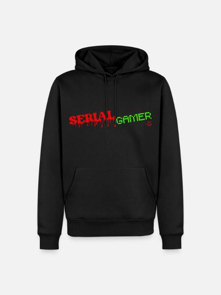 SERIAL GAMER - Sweat à capuche Premium bio Homme - noir
