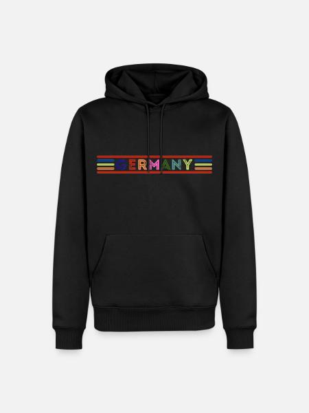 Deutschland - Männer Premium Bio Hoodie - Schwarz