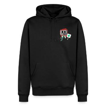 SIE HABEN DIE KONTROLLE - Männer Premium Bio Hoodie - Schwarz - Vorne - Nico (187cm)