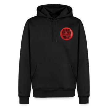 Achtung Rentner - Lustiges Rentner Geschenk - Männer Premium Bio Hoodie - Schwarz - Vorne - Nico (187cm)