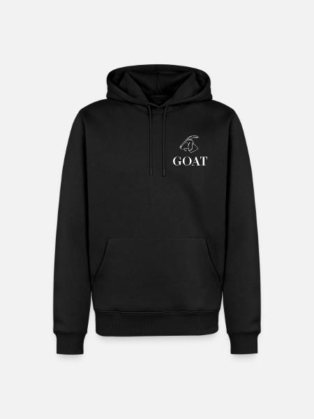 Goat Lineart GOAT Print - Men’s Premium Organic Hoodie - black