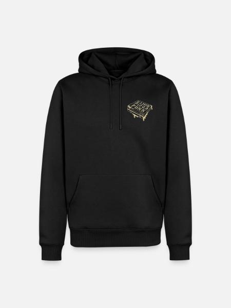 Climb Pizza Punk - Men’s Premium Organic Hoodie - black