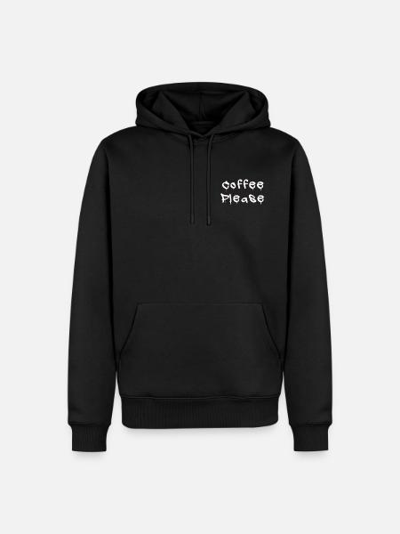 COFFEE_PLEASE - Sweat à capuche Premium bio Homme - noir
