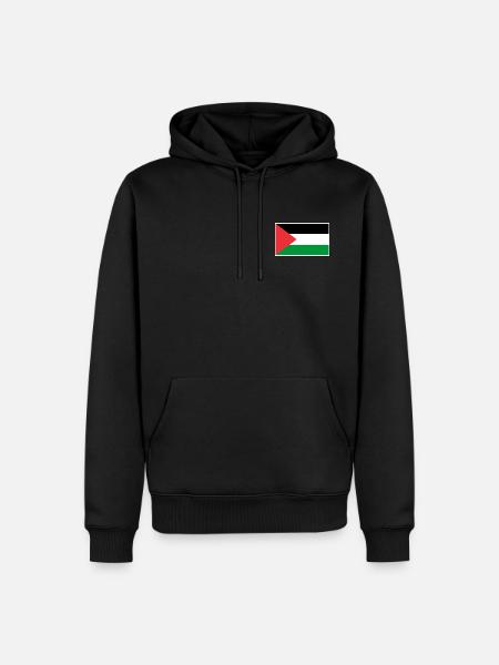 Palestine Flag - Männer Premium Bio Hoodie - Schwarz