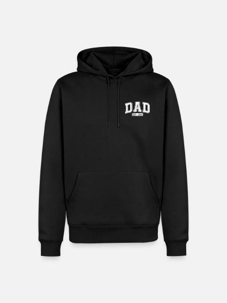 Papa 2026 – Est. Dad Moment - Men’s Premium Organic Hoodie - black
