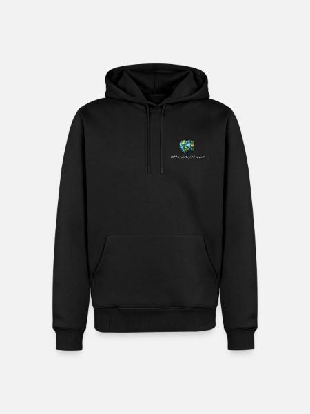 Protect our planet white - Men’s Premium Organic Hoodie - black