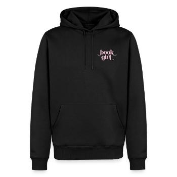 Buchgirl - Book Girl Retro - Männer Premium Bio Hoodie - Schwarz - Vorne - Nico (187cm)
